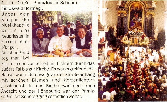 1973-07-01-Primiz.jpg - 1. Juli 1973 - Grosse Primizfeier in Schmirn.